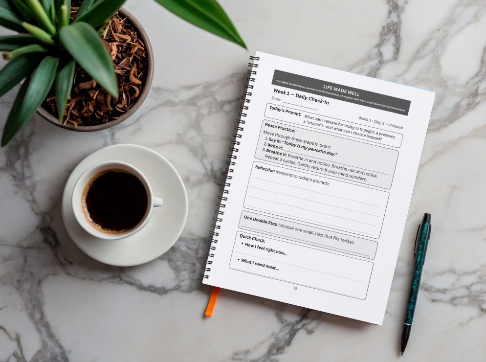 Life Made Well — Guided Reset Journal (Spiral)
